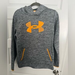 Under Armour Youth Gray and Orange Sweater
